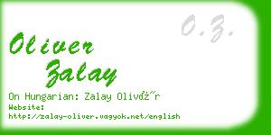 oliver zalay business card